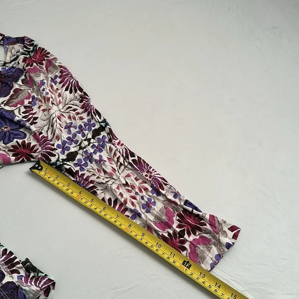 Free People New Romantics Fiesta Floral purple multicolor long sleeve dress - Picture 11 of 11